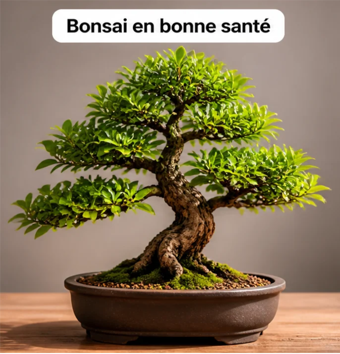 Bonsaï en pleine santé