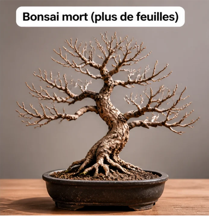 Bonsaï en mauvais état